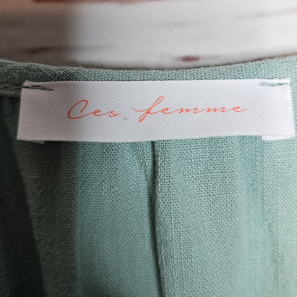 Ces Femme Mint Green Tiered Mini Dress - Picture 8 of 13